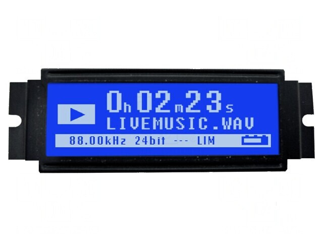 &#039;Afișaj grafic LCD albastru de &icirc;naltă calitate&#039;