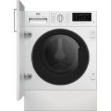 Masina de spalat rufe cu uscator Beko B5DBT68547W, 8/5 kg, 1400 RPM, Clasa D, 15 programe, Child Lock, Digital Display, Alb