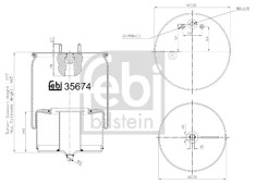 FEBI BILSTEIN 35674 Burduf, suspensie pneumatica