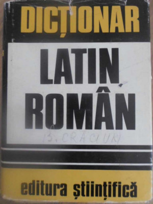 DICTIONAR LATIN-ROMAN-GH. GUTU foto