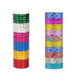 Banda adeziva pentru activitati crafts si decorare, 12 bucati set, 2 modele