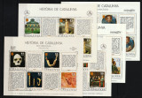 Spania, Catalonia, 1978 - 79 | Istoria Cataloniei - 5 Minicoli | MNH | aph, Istorie, Nestampilat