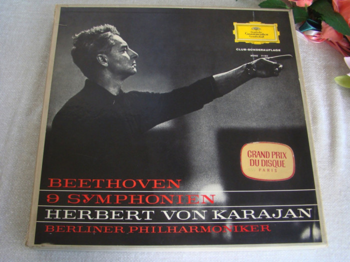 BEETHOVEN - Cele 9 Simfonii - Cutie cu 7 Viniluri Deutsche Grammophon Perfecte