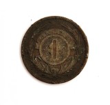 moneda rara URUGUAY 1 Centesimo 1869 _ km # 11 _ tiraj mic