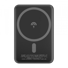 Baterie Externa Wireless Dudao K14S, 5000mAh, 10W, PD + QI, 1 x QI - 1 x USB-C, Neagra