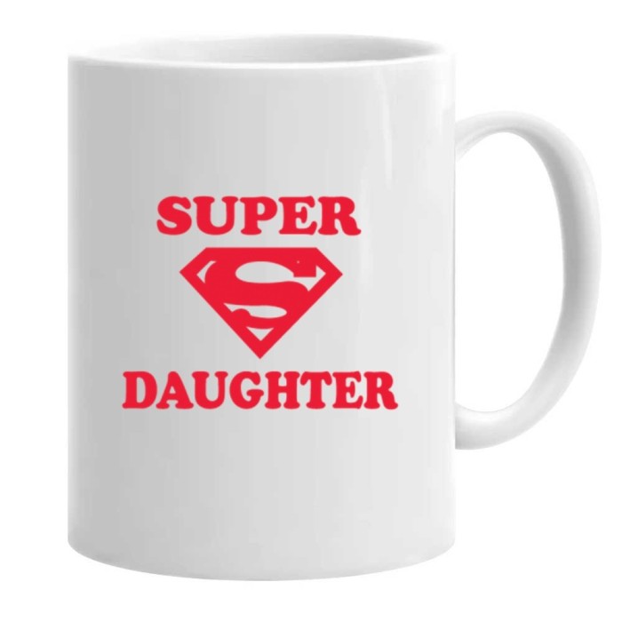 Cana alba personalizata super daughter, INOVATIX&reg;. 330 ml