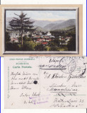 Rucar (Arges)- Vedere generala-cu rama, cenzura WWI, WK1, Circulata, Printata