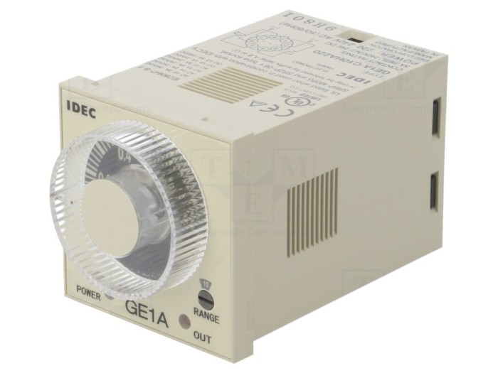 "Timer Programabil DPDT 0,1s-10h 220-240VAC 24VDC"
