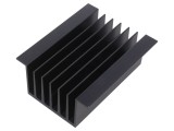 Radiator Extrudat Negru 100mm x 81mm x 40mm 1,2K/W
