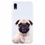 Husa silicon pentru Apple Iphone XR, Simple Pug Selfie