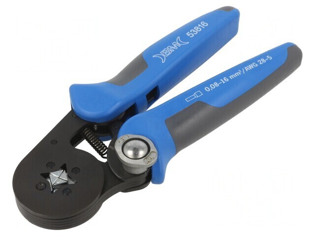Unealtă de Sertizare pentru Mansoane de Cablu Izolate 0.08-16mm2