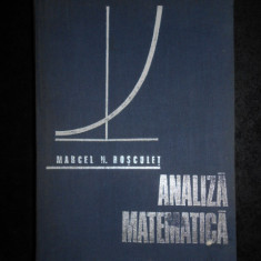 Marcel N. Rosculet - Analiza matematica (1973, editie cartonata)