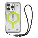Husa MagSafe pentru Apple iPhone 16 Pro Max, Urban Armor Gear, Pathfinder Clear with Lanyard, Verde