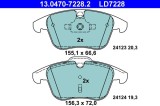 ATE 13.0470-7228.2 ATE Ceramic set placute frana,frana disc