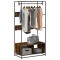 Gossi sifonier, stejar fumuriu, 90x50x180 cm, lemn prelucrat