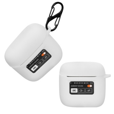 Husa Casti Kwmobile pentru JBL Tour Pro 2, Alb, Silicon, KWM000018WC003C foto