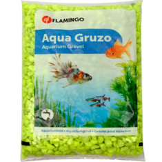 NISIP ACVARIU FLAMINGO GALBEN NEON 1KG 4-7MM 400431