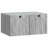 vidaXL Oglindă TV montată pe perete Sonoma gri 59,5 x 41 x 30 cm 898171