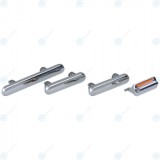 Set chei laterale 4 buc argintiu pentru iPhone X