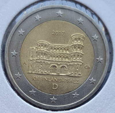 Germania 2 euro 2017 - Bundesl&amp;auml;nder &amp;ndash; Rhineland-Palatinate - km 356 - D66001 foto