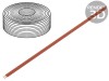Cablu Electric LiYz 2x0,14mm2 250V 5m Roșu