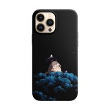 Husa compatibila cu Apple iPhone 13 Pro model Lovely Totoro, Silicon, TPU, Viceversa, Transparent, Carcasa