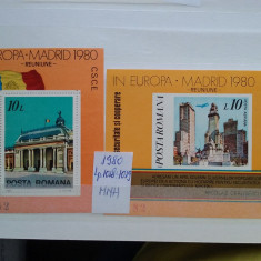 1980-Lp 1018,1019-Madrid-col.dant+col. nedant.-MNH