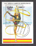 Cuba 1992 Sport, perf. sheet, used AA.043, Stampilat