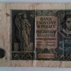 Bancnota - Polonia - Ocupatie Germana - 50 Zlotych 01-08-1941