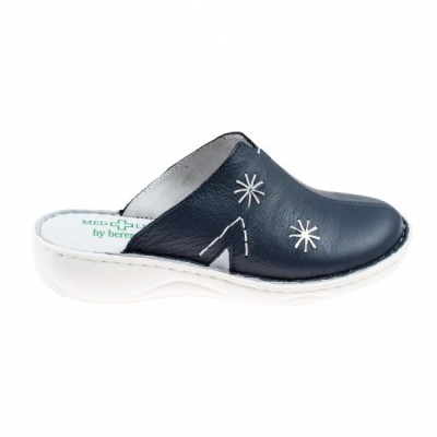 Saboti medicali femei, Bleumarin din piele naturala box, Med-Line BR298BLEUMARIN foto