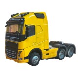Macheta metal Camion Volvo Globetrotter cu sunet si lumini galben