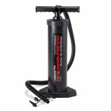 Pompa de umflat manuala cu dubla actiune,48 cm, Negru, Intex