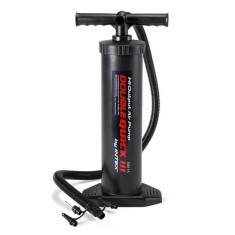 Pompa de umflat manuala cu dubla actiune,48 cm, Negru