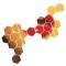 Set 12 autocolante de perete tip oglinda design Hexagon 140 * 165 mm, Argintiu