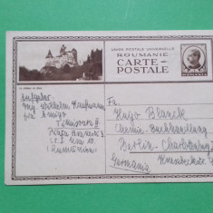 Carte Postala Ilustrata Carol II Circulata 1938 Timis Timisoara