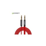 3.5mm Male-Male Audio Jack Ultra Flat cable-Lungime 50 centimetri-Culoare Roșu