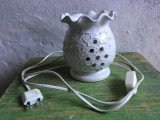 Veioza electrica vintage din gresie ceramica model deosebit fabricata de Ego Stengods Lidkoping design Bruno Karlsson Suedia !
