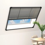 vidaXL Ecran insecte pentru ferestre, antracit, 120x120 cm, aluminiu 148666