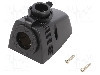 Adaptor soclu bricheta auto, conector plat 6,3mm, neagra, SCI - A13-142HS