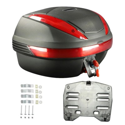 Topcase Cutie Portbagaj 30L Universala Cu placa Moto Scuter Atv foto