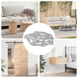 vidaXL C&acirc;rlig cu Gaura de Cheie 3673 pcs Argintiu 45 x 16 x 3.5 mm 864836