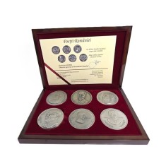 Set Medalii Colecție &bdquo;Poeții Rom&acirc;niei&rdquo; &ndash; 6 Medalii 60 mm &ndash; Emisiune Oficială &ndash;