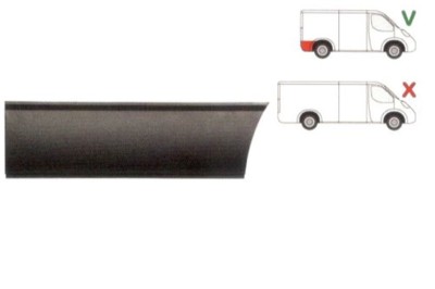 Segment reparatie aripa spate Iveco Daily,1978-1999 Mediu Partea Dreapta, Spate, model : mediu, in spatele rotii foto