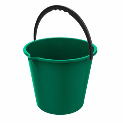 Galeata Rotunda STERK, 5L, Calitate II, Verde, Galeti Rotunde pentru Mop, Galeti Plastic Simple, Galeti 5 Litri pentru Curatenie Casa, Galeata pentru foto