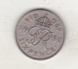 Bnk mnd Marea Britanie Anglia 6 pence 1950, Europa