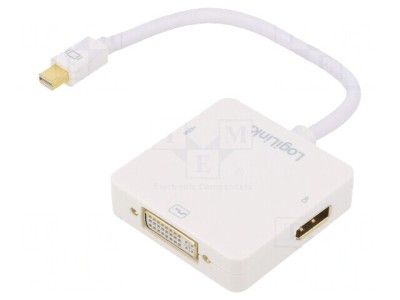 Adaptor DisplayPort la DVI Alb foto