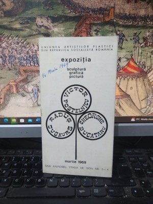 Victor Postelnicu, Răduș Jugăurs, Gheorghe Bucătaru, Catalog Expoziția 1969, 152 foto