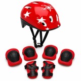 Cumpara ieftin Set Protectie Pentru Copii 7 in 1 FIXATO, Casca pentru 4-12 ani, Genunchiere, Cotiere si Aparatori Incheieturi, pentru Ciclism, Patinaj, Skateboard, R