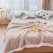 Patura cocolino 200x230cm,tip tricotaj cu blanita,bej-F040