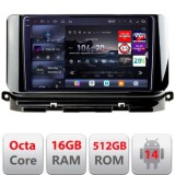 Navigatie Skoda Octavia 4 2020-2024 Android radio gps internet 8 core QLED 2K 16+512 360 Edotec CarStore Technology